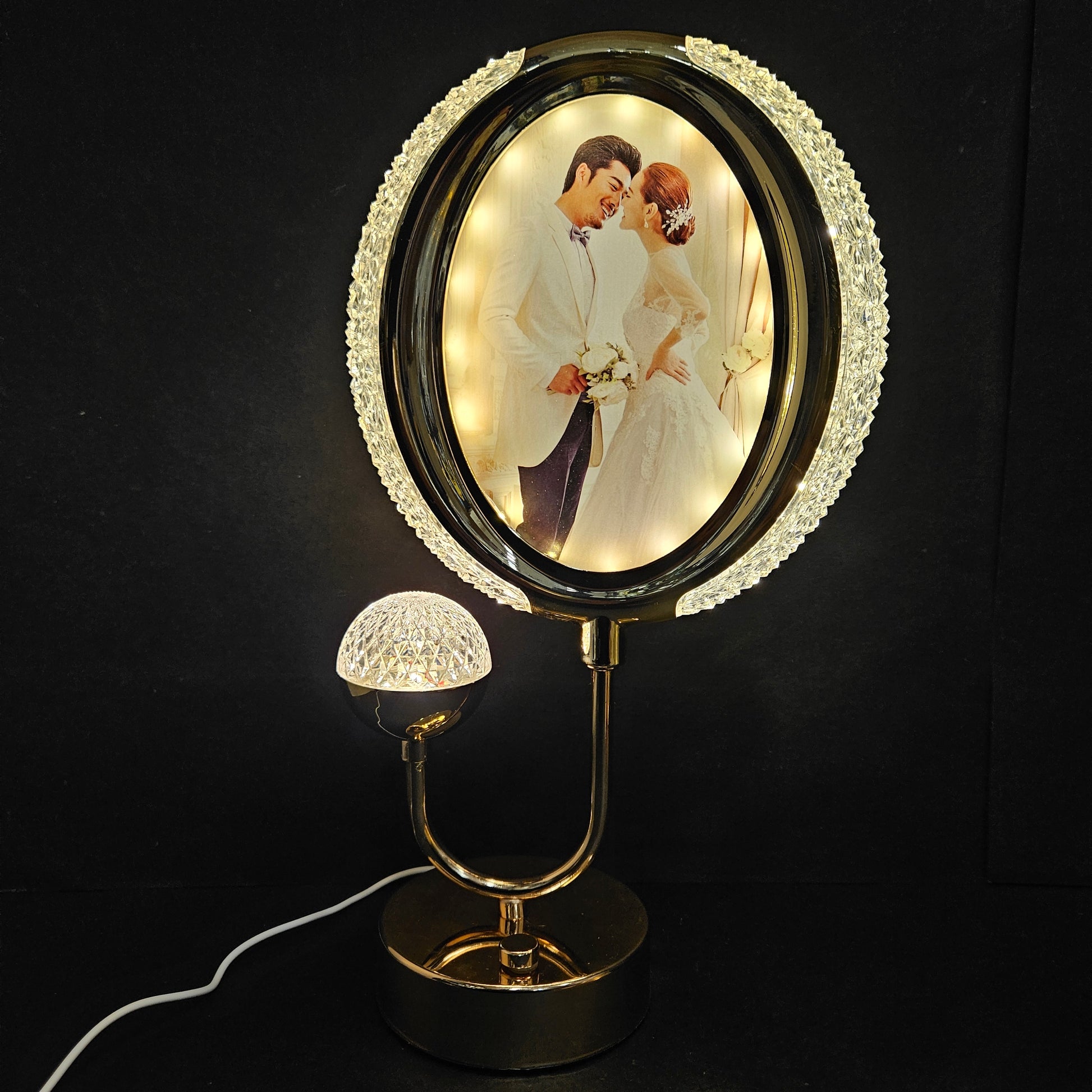 Photo Frame Table Lamp Personal Lights Decor for Bedroom Night Stand for Home Decor