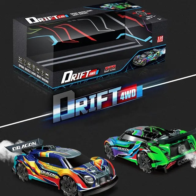 Drift 4wd spray. Dazzle light. Drift racing car