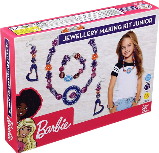 Barbie Jewellery Making KIT Junior for Girls Make Necklace EARINGS Bracelet for Girls