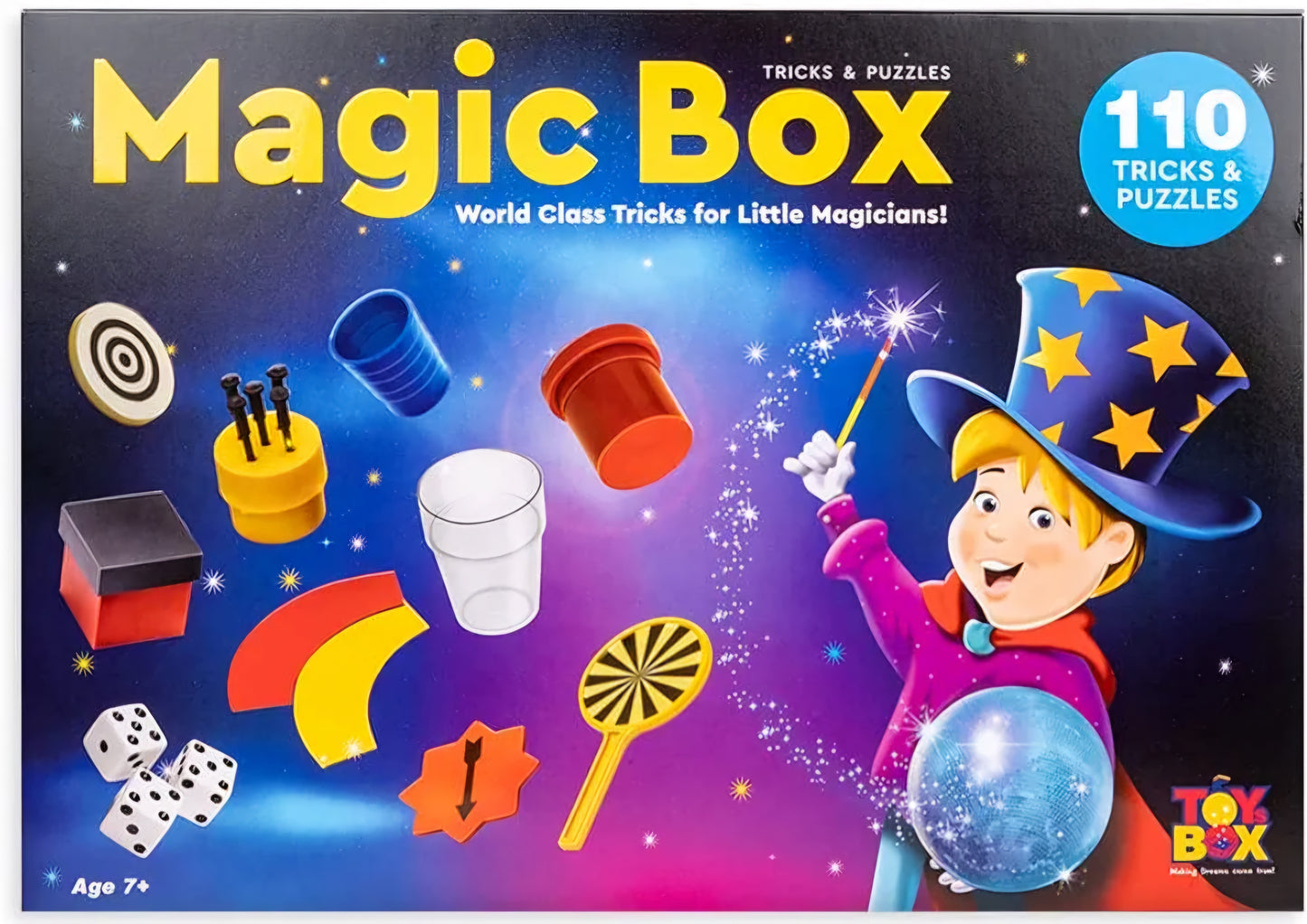 Magic Box 110 Tricks for Kids Magic Tricks Party Game Fun Gag Toy Birthday Present Toy for Boys and Girls