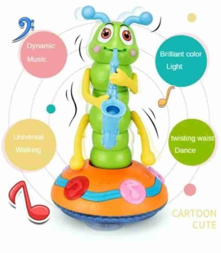 Electric Caterpillar for Children Realistic Musical Toy Dancing Caterpillar with Light and 6 Music Creative Educational Toy