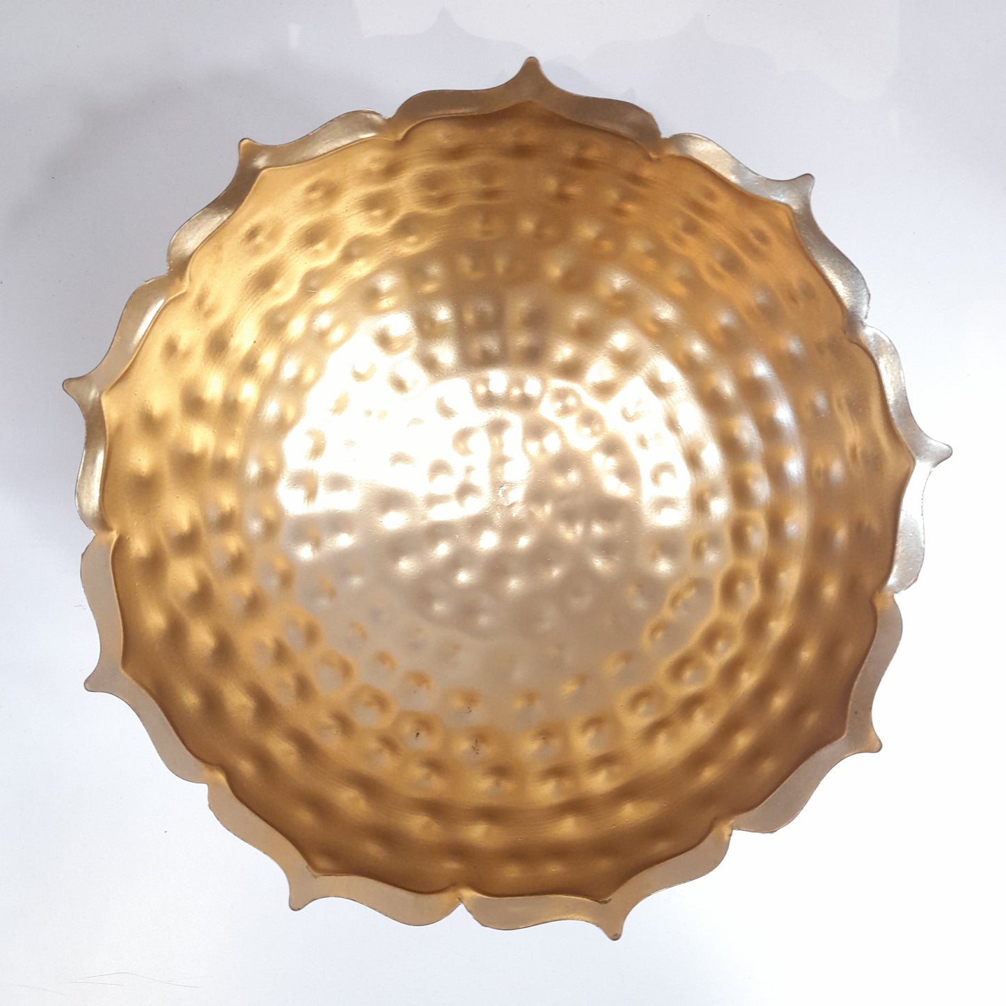 Designer Metal Sunflower Urli Bowl for Diwali