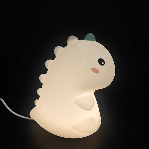 Little dinosaur night Light Kids Room 7 Color Changing LED Portable Touch Lamp for Bedroom USB Chargeable Silicone Animal Nightlight for Baby Children Nursery Toddler Girl