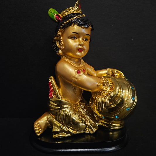 Lord Baby Krishna Statue Indian God Krishna Figurines Home Mandir Temple Puja Idol India Murti Pooja Items Religious Hinduism Figurines Diwali Gift for home Decor