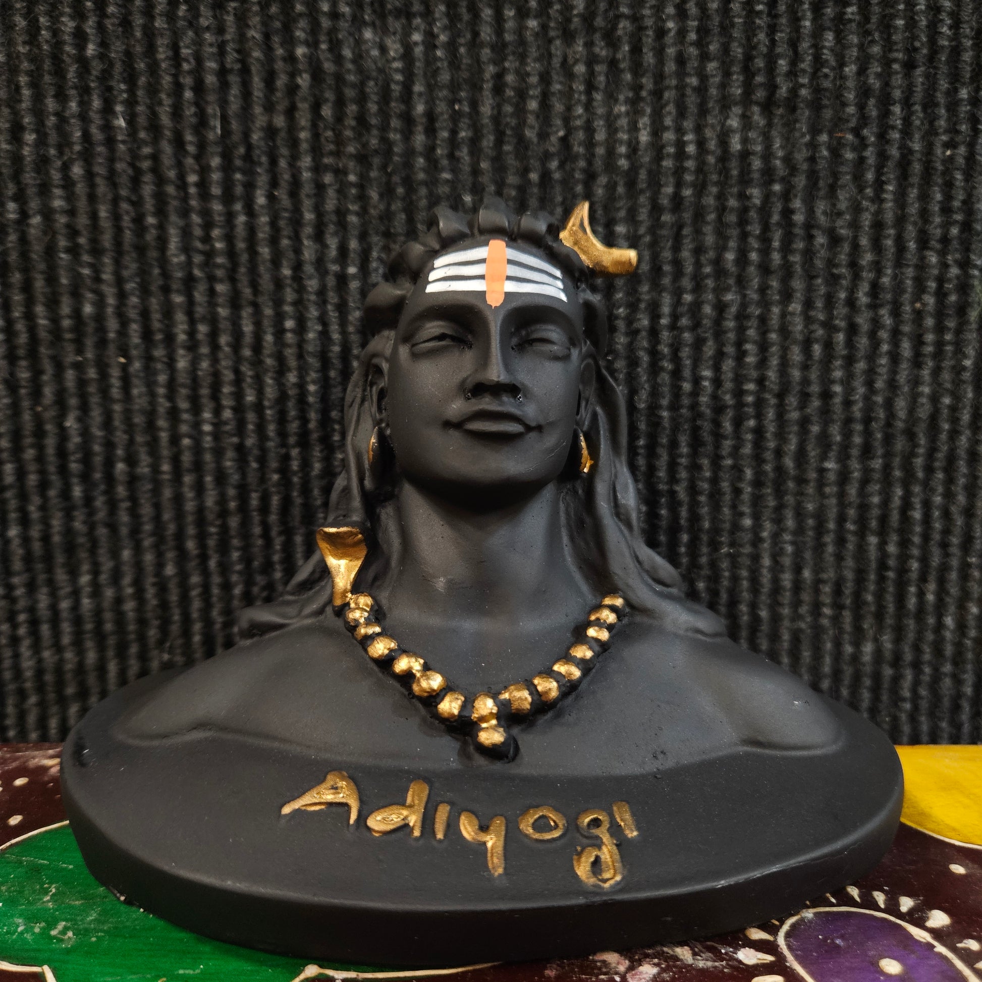 Adiyogi Shiva Statue for Car Dash Board Pooja and Gift Mahadev Murti Idol Lord Adiyogi Shankara for Home and Office Decor