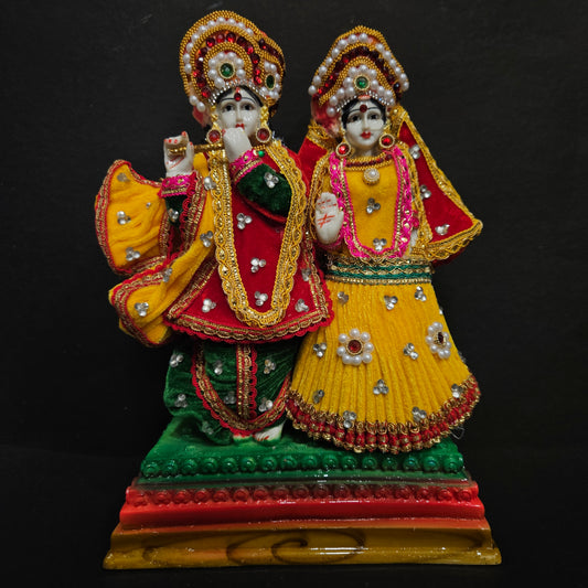 Decorative Traditional look Ram Sitha Idol with ornaments Decorative Idol for home Decor