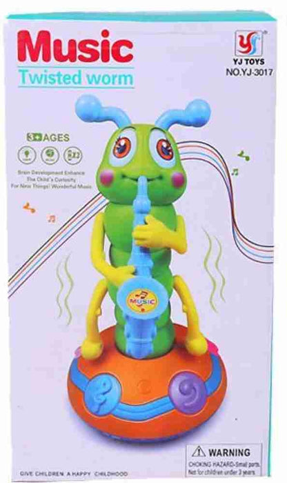 Electric Caterpillar for Children Realistic Musical Toy Dancing Caterpillar with Light and 6 Music Creative Educational Toy