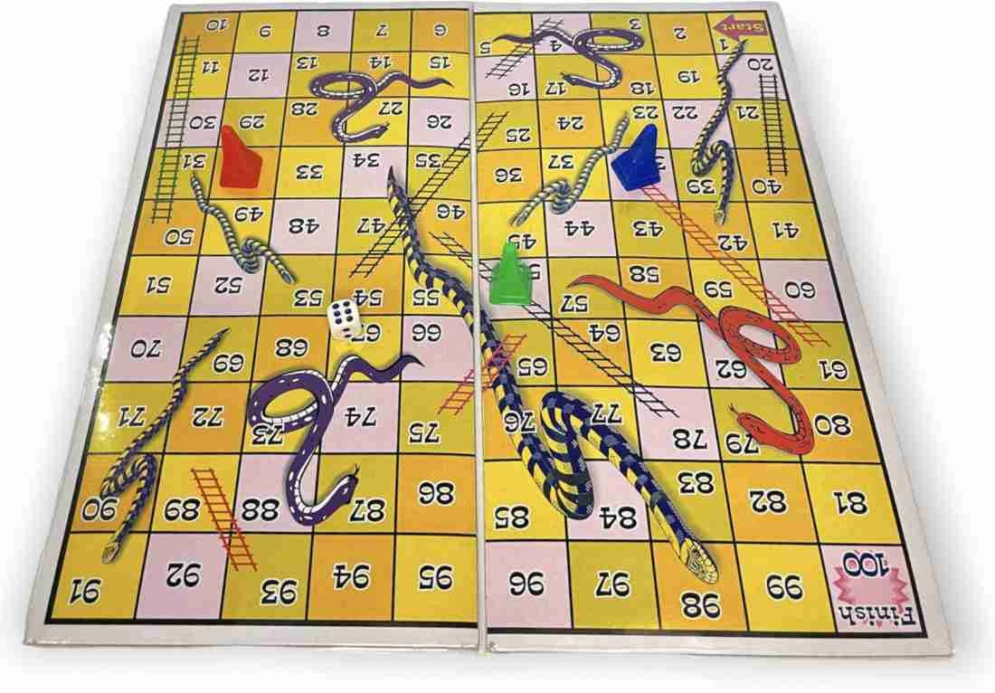 Game Combo Pack of Ludo and Snakes and Ladders for Family and Friends Fun and Entertainment Play