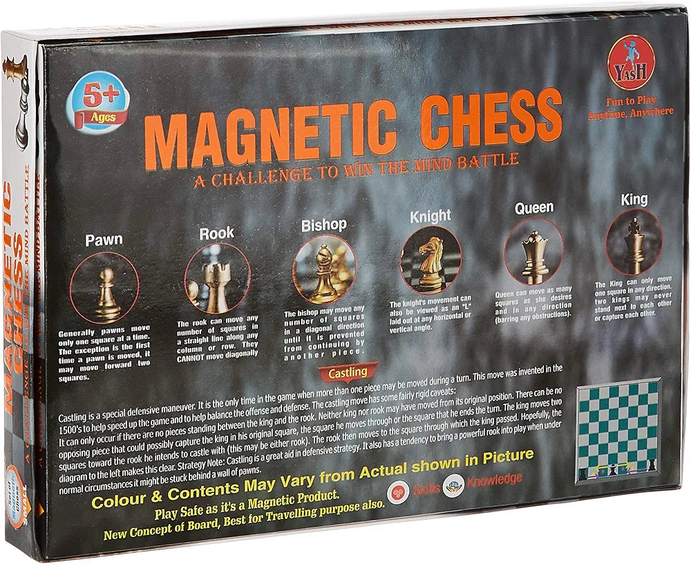 Magnetic Chess Set A Challenge To Win The Mind Battle Magnetic Edition Chess Board set For all ages