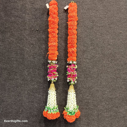 Artificial flowers artificial garlands hangings for door sides and Pooja mandhir decoration