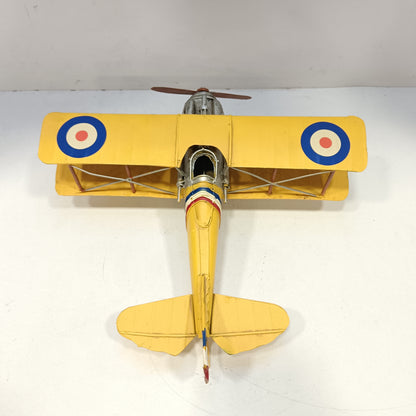 Vintage airplane model metal showpiece