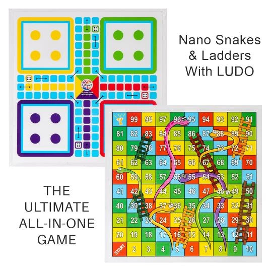 Discover Double the Fun with Nano Snake and Ladders and Ludo Tini Mini Combo