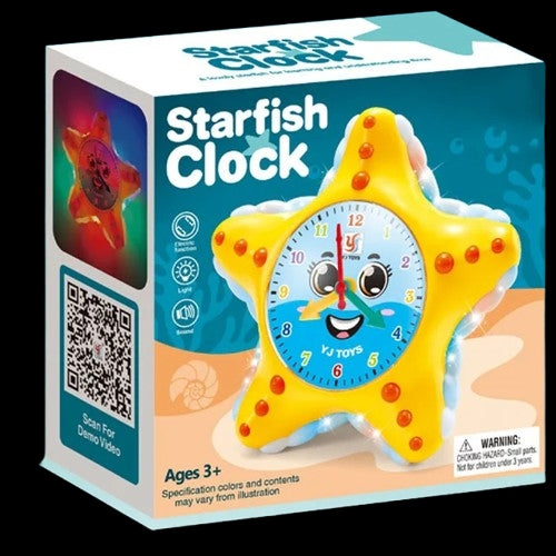 Learning electric clock toy walking obstacle avoidance teaching clock with Light educational toy for kids