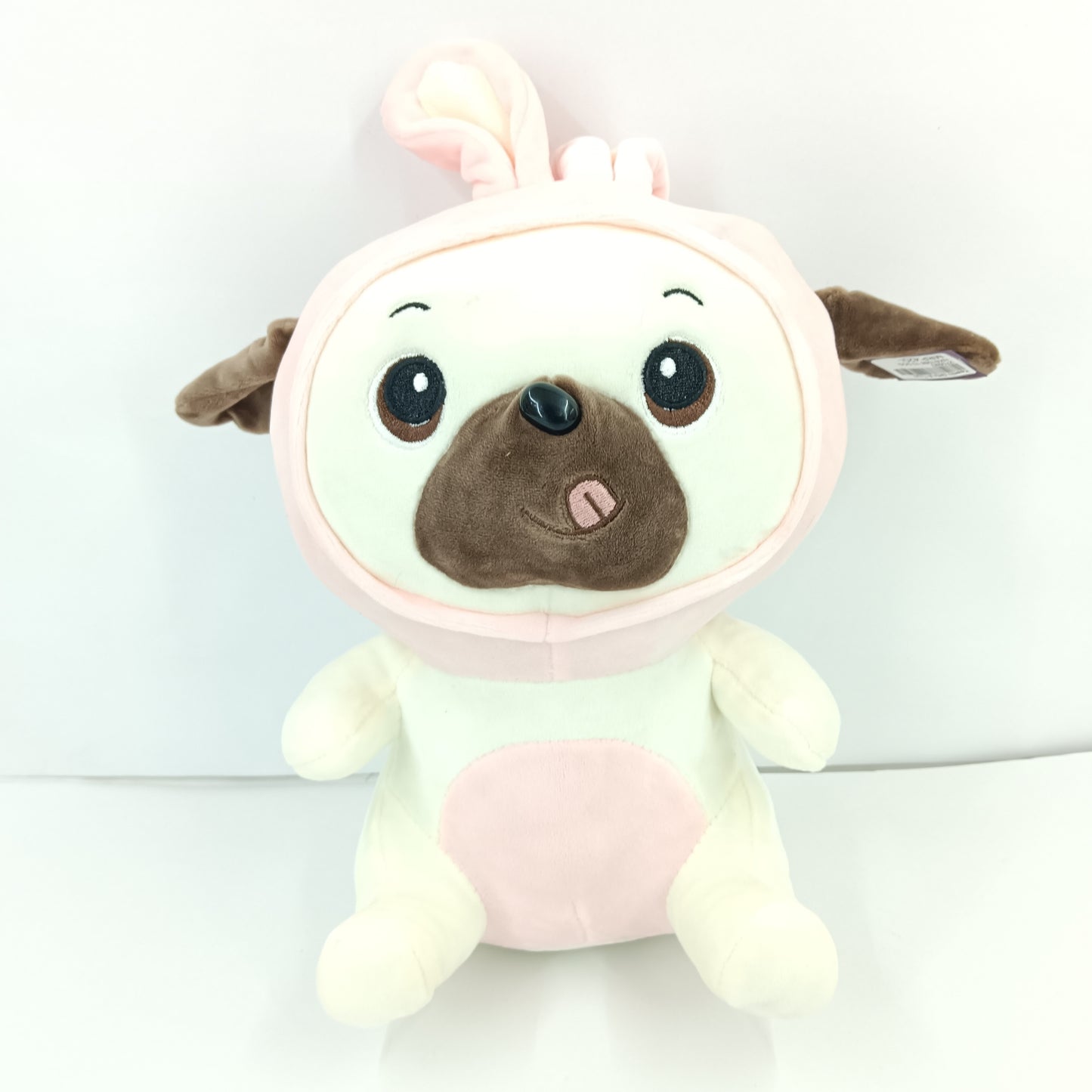 Bunny dressed puppy dog soft toy