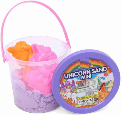 Mini unicorn sand with moulds 200g sand for Kids fun play