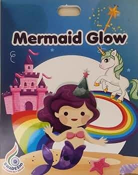 Mermaid Glow in The Dark Wall Stickers Ceiling Stickers for Room Decor