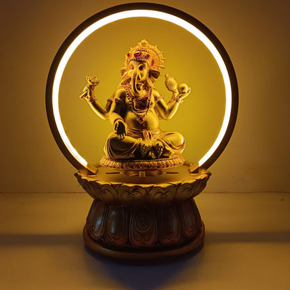 Ganesh with lighting arch