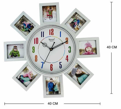 PHOTO FRAME WITH CLOCK