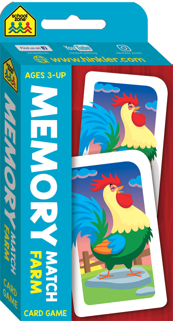 Memory Match Farm Card Game