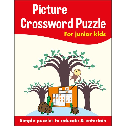 Picture Crossword Puzzles for Junior Kids (Red)