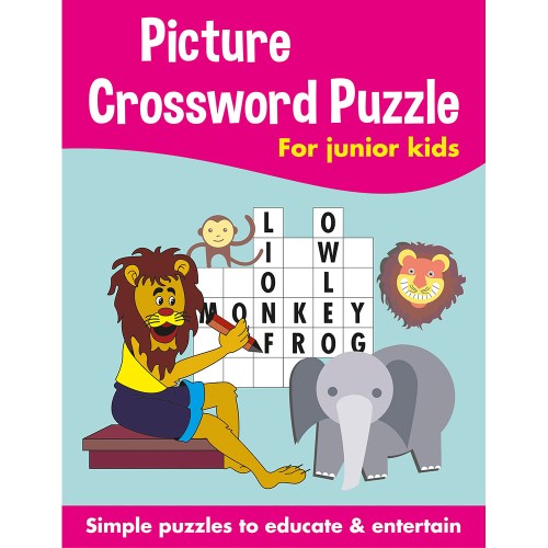 Picture Crossword Puzzles for Junior Kids (Pink)