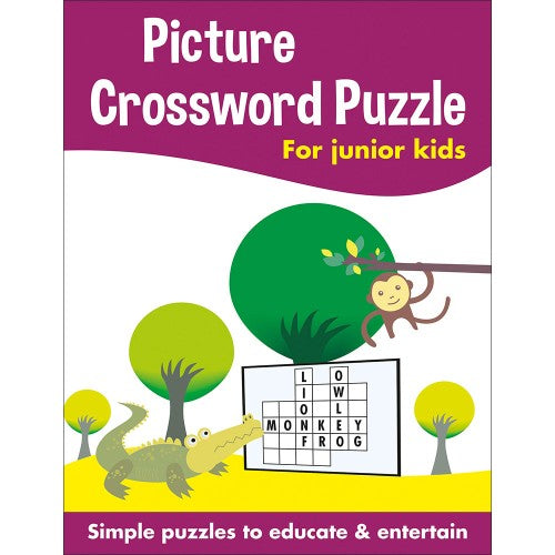 Picture Crossword Puzzles for Junior Kids (Purple)