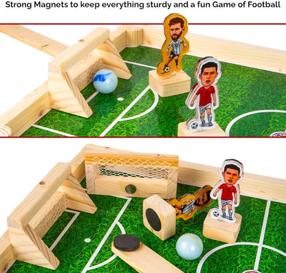 Wooden Multi Tabletop Indoor Portable Board Games for Kids and Family magnetic Football