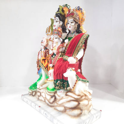 Shiva family showpiece