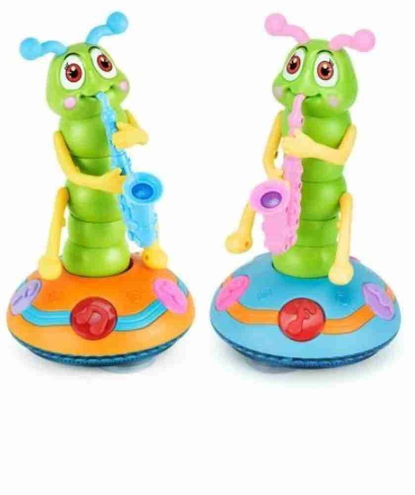 Electric Caterpillar for Children Realistic Musical Toy Dancing Caterpillar with Light and 6 Music Creative Educational Toy