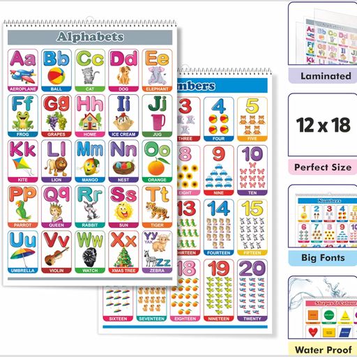 Look and learn big size 11 subjects learning educational calendar for kids