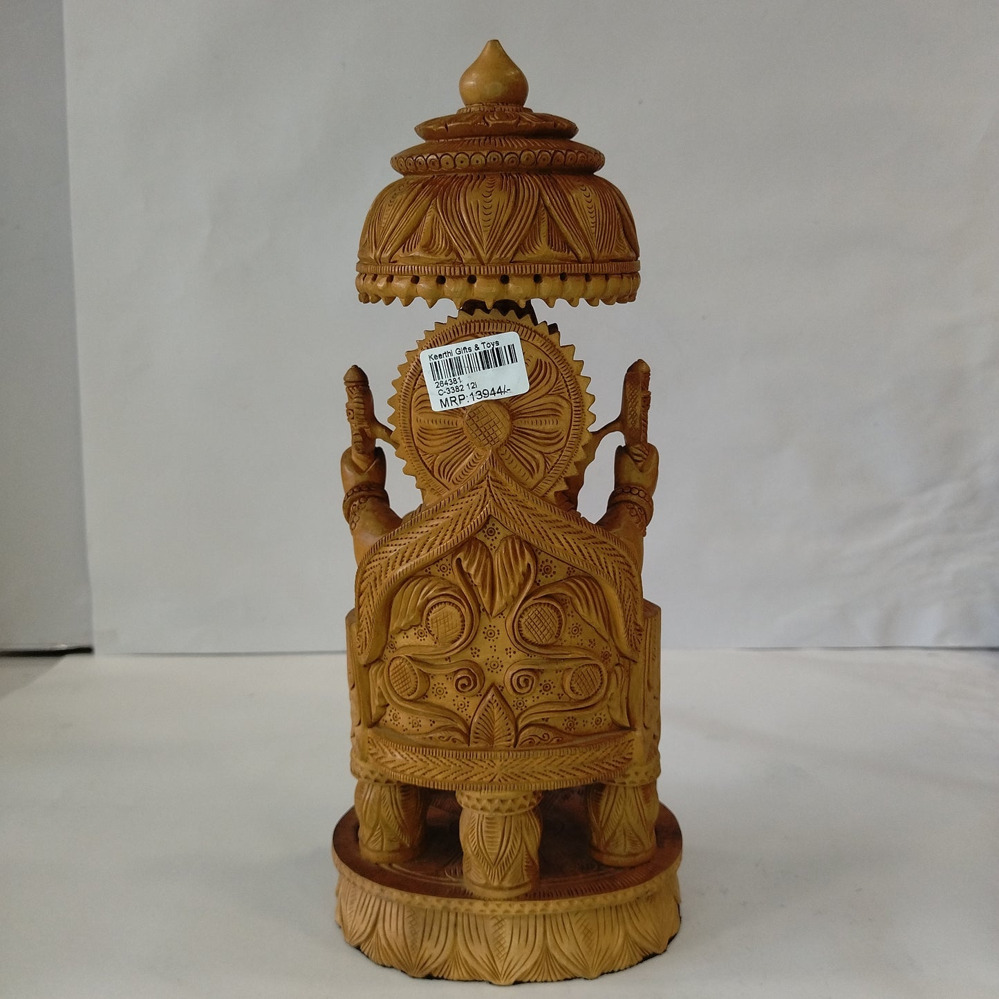 Wooden Lotus Namaste W/4 God Figures