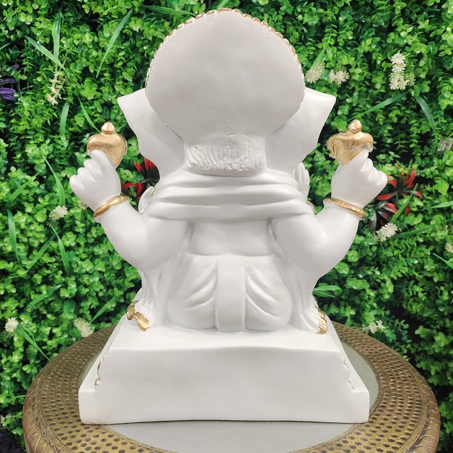 White Ganesh Matee Finish Idol