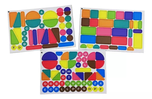 Geometric Figurine Magnetic Puzzle For  preschooler kids Learning and Brain Development