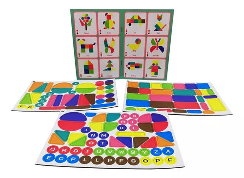 Geometric Figurine Magnetic Puzzle For  preschooler kids Learning and Brain Development