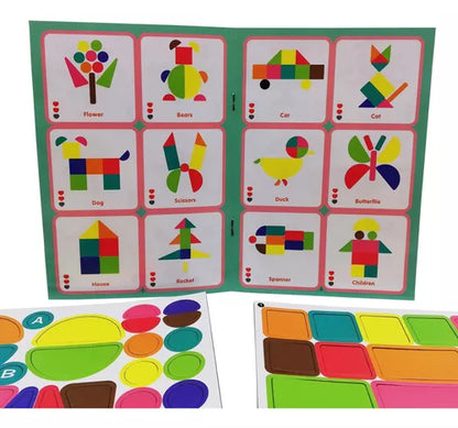 Geometric Figurine Magnetic Puzzle For  preschooler kids Learning and Brain Development