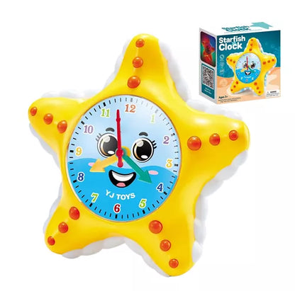 Kids learning clock toys electric walking obstacle avoidance teaching clock with light educational toys