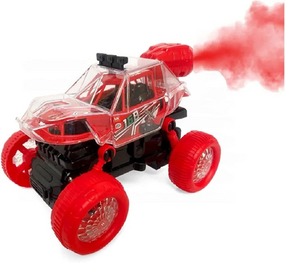 Stunt Car Toys for Kids Stunt Spray Car with 3D Flashing Lights and Sound Toys for Kids Friction Power Toy Car for Kids 360 Degree Stunt Car for Boys Stunt Toy Car