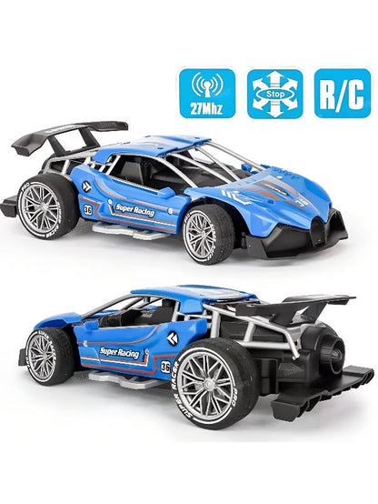 High Speed Racing Light Toys Truck Rc Fast Speed Electric Drifting Smoking Remote Control Car Spray Cool Light and Smoke Function Spray Reverse