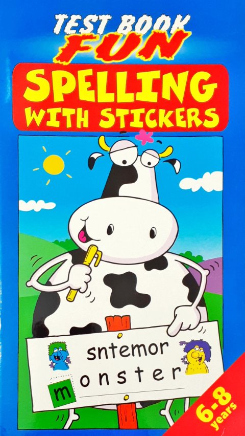 Spelling with Stickers (Blue)