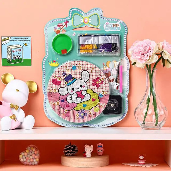 Diamond Painting Wall Clock kit for Kids Girls Boys with Frame set for kids Return Gifts