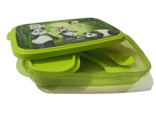 Kozy lunch box food grade unbreakable BPA free Freezer safe lunch boxes with small Container with spoon & fork