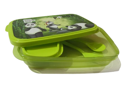 Kozy lunch box food grade unbreakable BPA free Freezer safe lunch boxes with small Container with spoon & fork