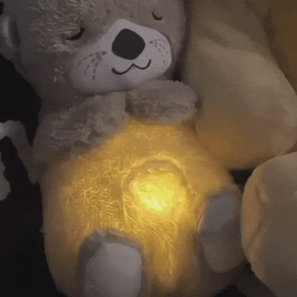 Breathing Teddy with Soothing Sound & light