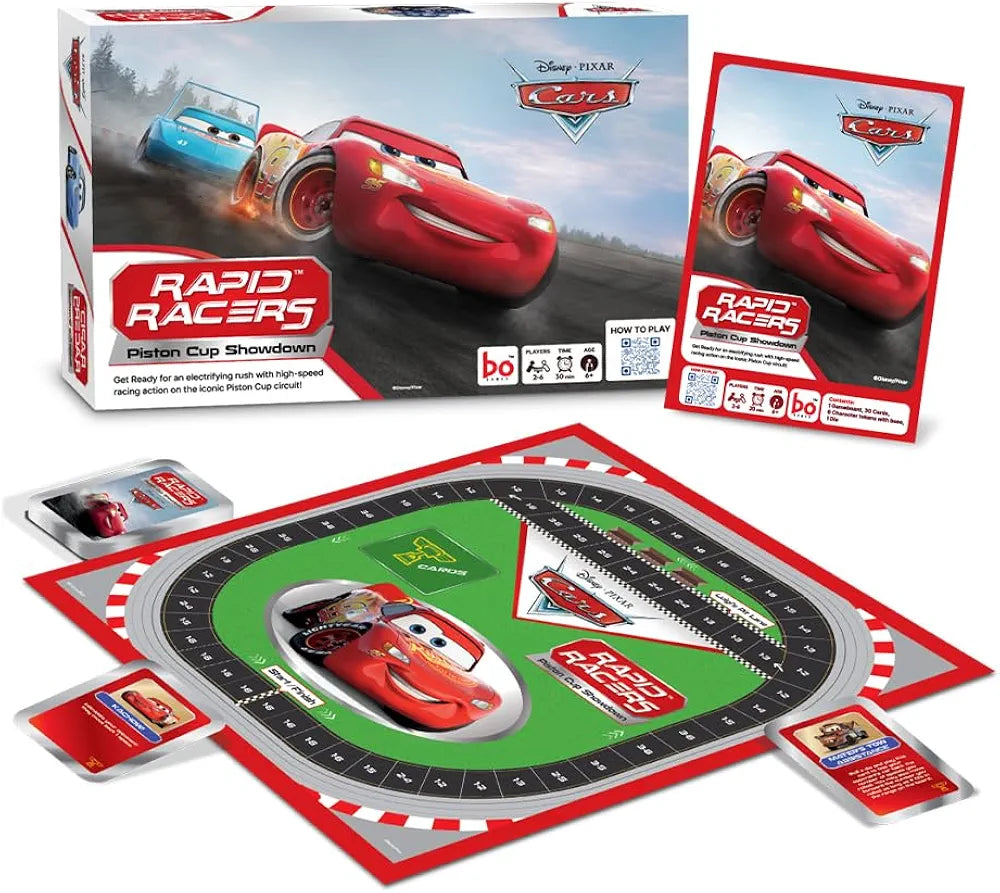 Borad Rapid Racers Board Game Racing Car-Themed Game for Families and Kids Ages 6 and Up for 2 to 6 Players Fun Family Gifts