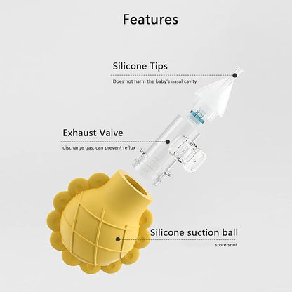 Baby Nasal Aspirator Set, Prevent Reflux Design, Nose Cleaning Tweezers, Safe Baby Booger Remover, Snot Removal Baby must have item