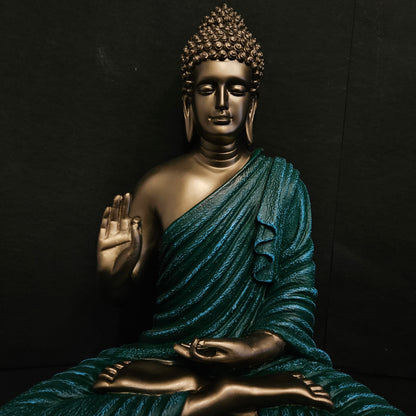 Buddha Sitting idol for Home Decor Living Room Office Desk Table Outdoor Resin Statues