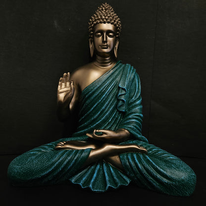 Buddha Sitting idol for Home Decor Living Room Office Desk Table Outdoor Resin Statues