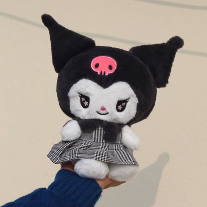 Kuromi Melody Plush Toy, Kawai Stuffed Doll Soft Toys for Kids Girls and Boys, Anime Girl Plush Dolls