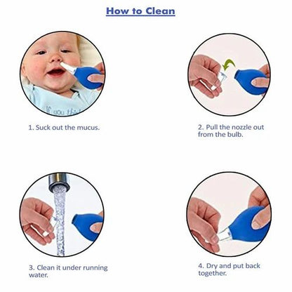 Nose Cleaner Aspirador Nasal, Soft Silicone, Squeezable Pump For zero Month above Babies Manual Nasal Aspirator