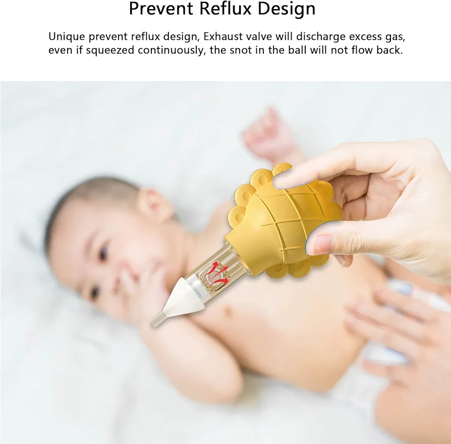 Baby Nasal Aspirator Set, Prevent Reflux Design, Nose Cleaning Tweezers, Safe Baby Booger Remover, Snot Removal Baby must have item